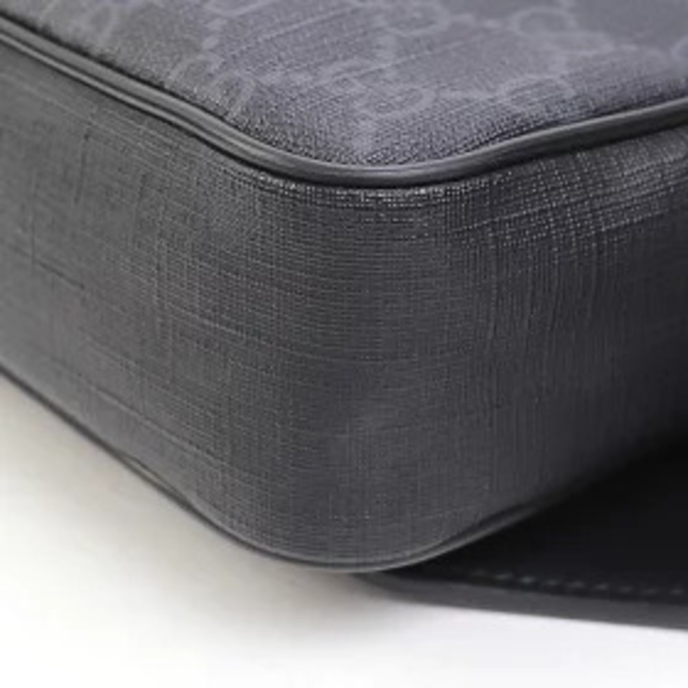 Gucci Soft GG Supreme Belt Bag Black Gray Web Hip Crossbody Plus CANVAS - Picture 9 of 13